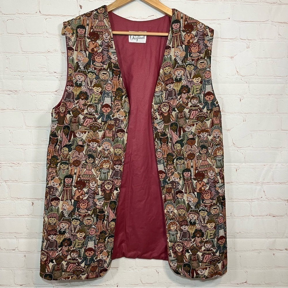 Handmade Vest Womens Size Medium Long Teacher International Children